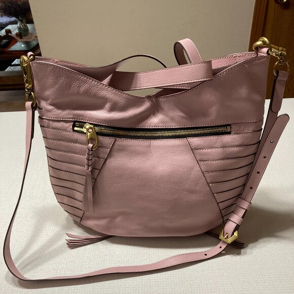 NWT Pale Pink Leather orYany Crossbody/ Satchel - Picture 3 of 14
